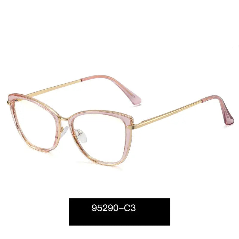 Women's Cat Eye Full Rim TR90 Prescription Glasses 95290 — view 6 | Rx Spectacle