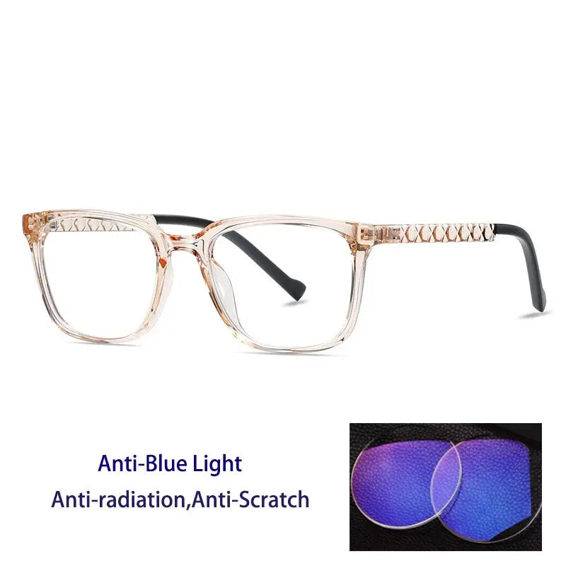 Unisex Square Full Rim Acetate Reading Glasses 70017 — view 4 | Rx Spectacle