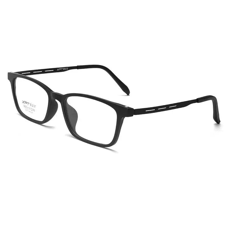 Unisex Square Full Rim Titanium Prescription Glasses 9839XP — view 6 | Rx Spectacle