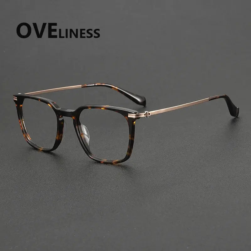 Unisex Oval Full Rim Titanium Prescription Glasses 90011 — view 6 | Rx Spectacle