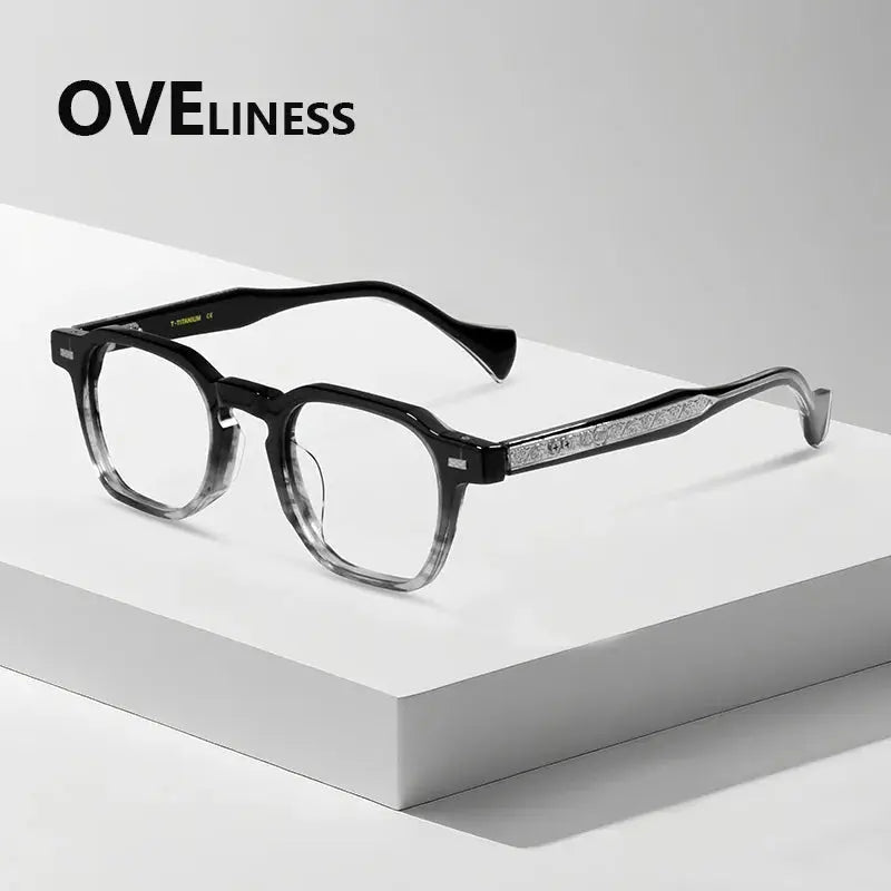 Women's Polygon Full Rim Titanium Prescription Glasses 926002 — view 4 | Rx Spectacle