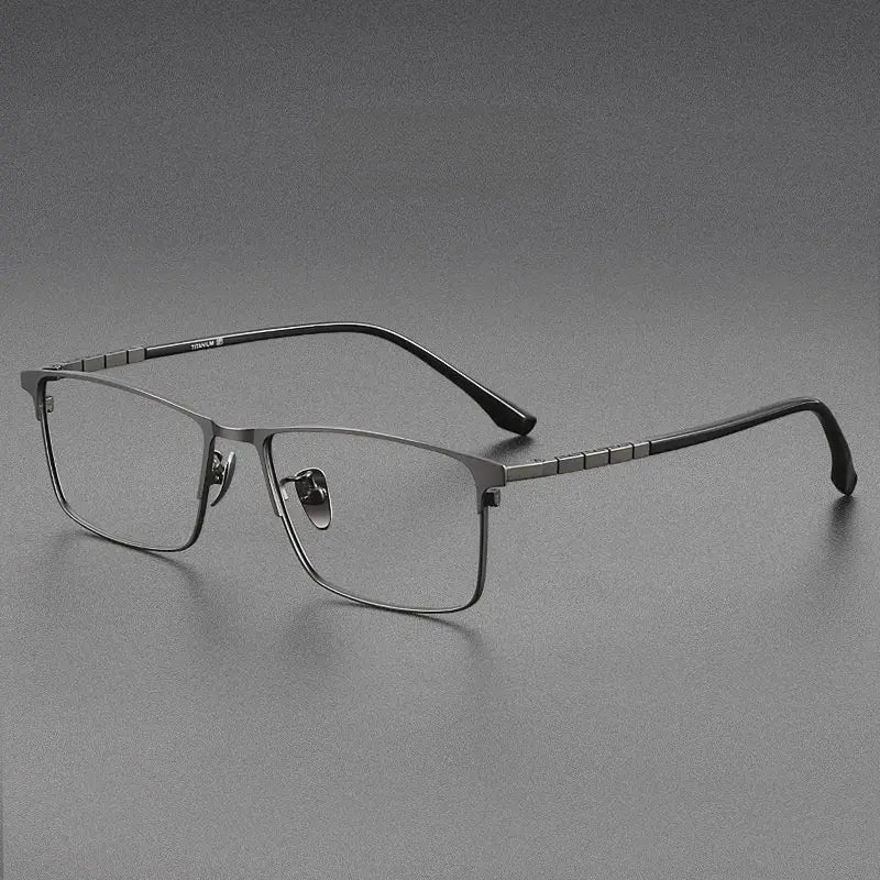 Men's Polygon Full Rim Titanium Prescription Glasses 389188 — view 6 | Rx Spectacle