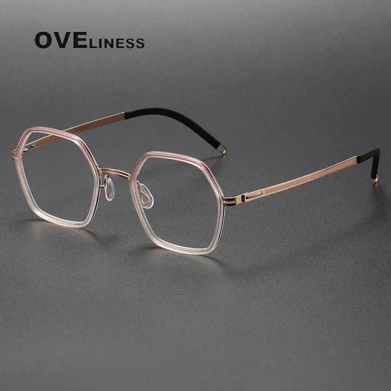 Women's Full Rim Titanium Prescription Glasses 820222 — view 7 | Rx Spectacle