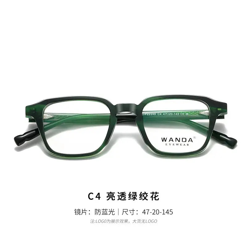Women's Square Full Rim TR90 Prescription Glasses 22246 — view 3 | Rx Spectacle