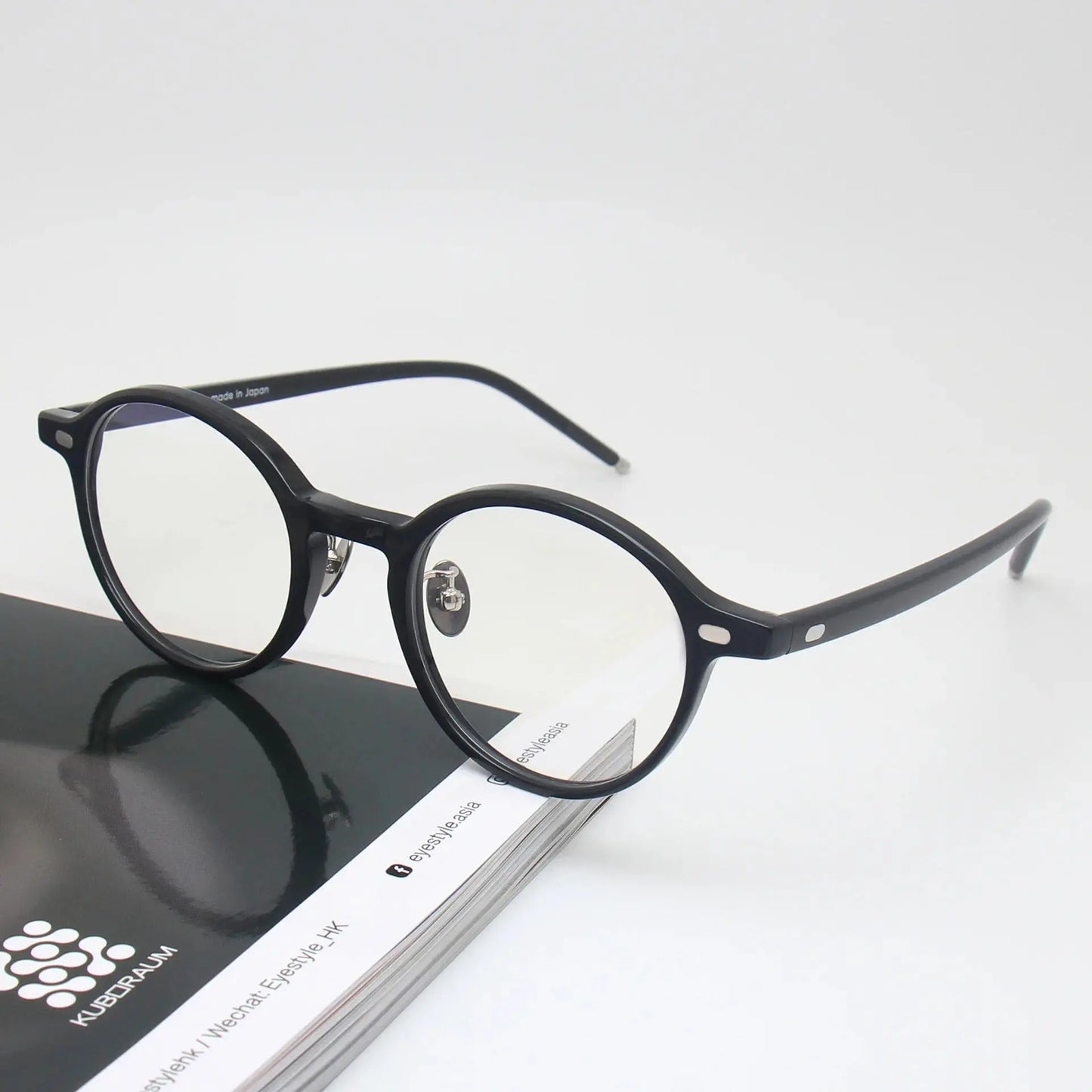 Unisex Round Full Rim Acetate Prescription Glasses 61705 — view 4 | Rx Spectacle