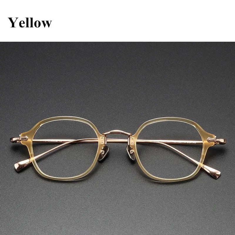 Unisex Square Full Rim Titanium Prescription Glasses 49183 — view 2 | Rx Spectacle