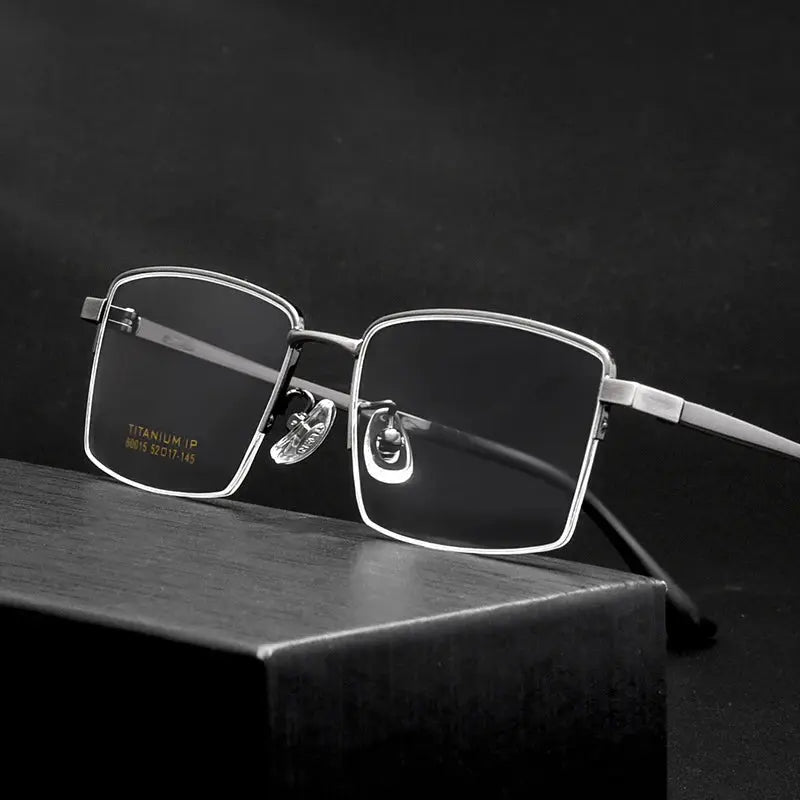 Women's Square Full Rim Alloy Prescription Glasses 8001500 — view 1 | Rx Spectacle