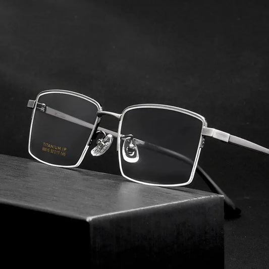 Women's Square Full Rim Alloy Prescription Glasses 8001500 — view 1 | Rx Spectacle