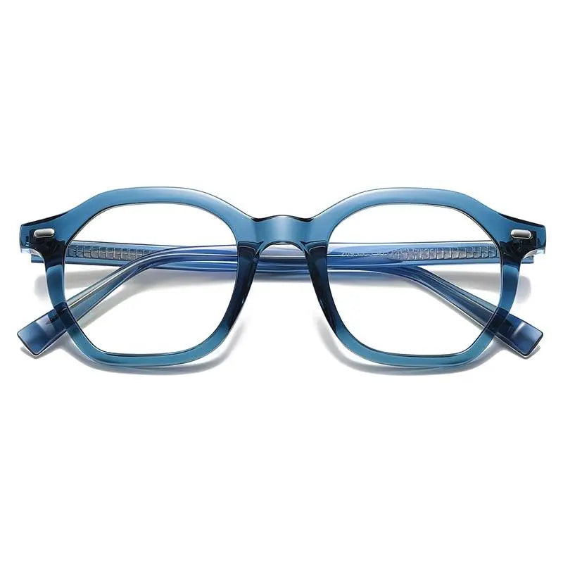Unisex Square Full Rim Titanium Prescription Glasses 2095 — view 9 | Rx Spectacle