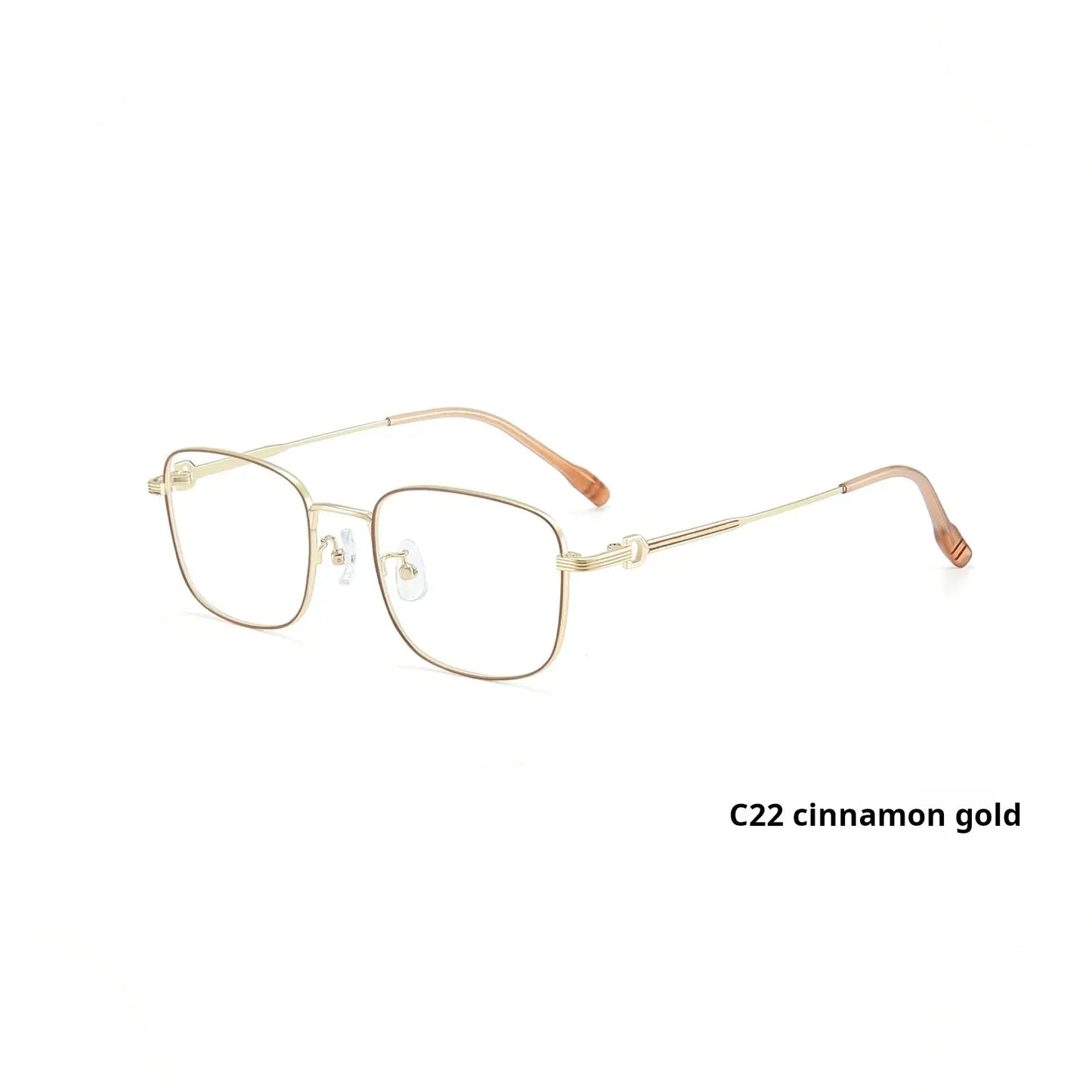 Unisex Square Full Rim Alloy Prescription Glasses 758232 — view 9 | Rx Spectacle