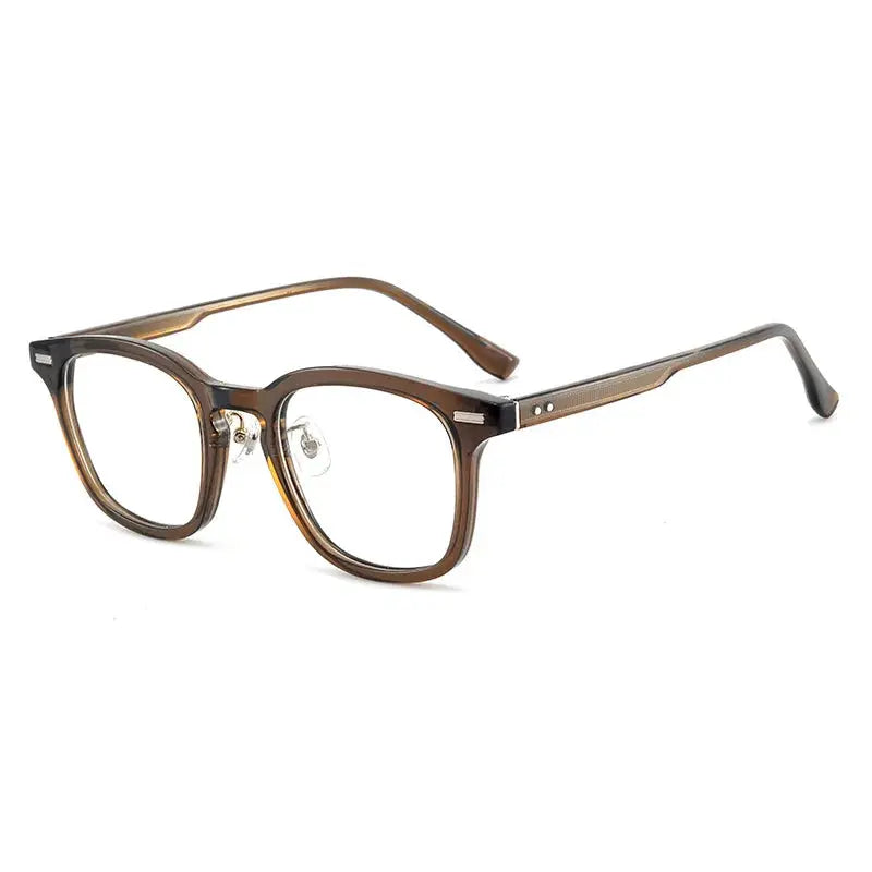 Unisex Square Full Rim Titanium Prescription Glasses 98301 — view 3 | Rx Spectacle