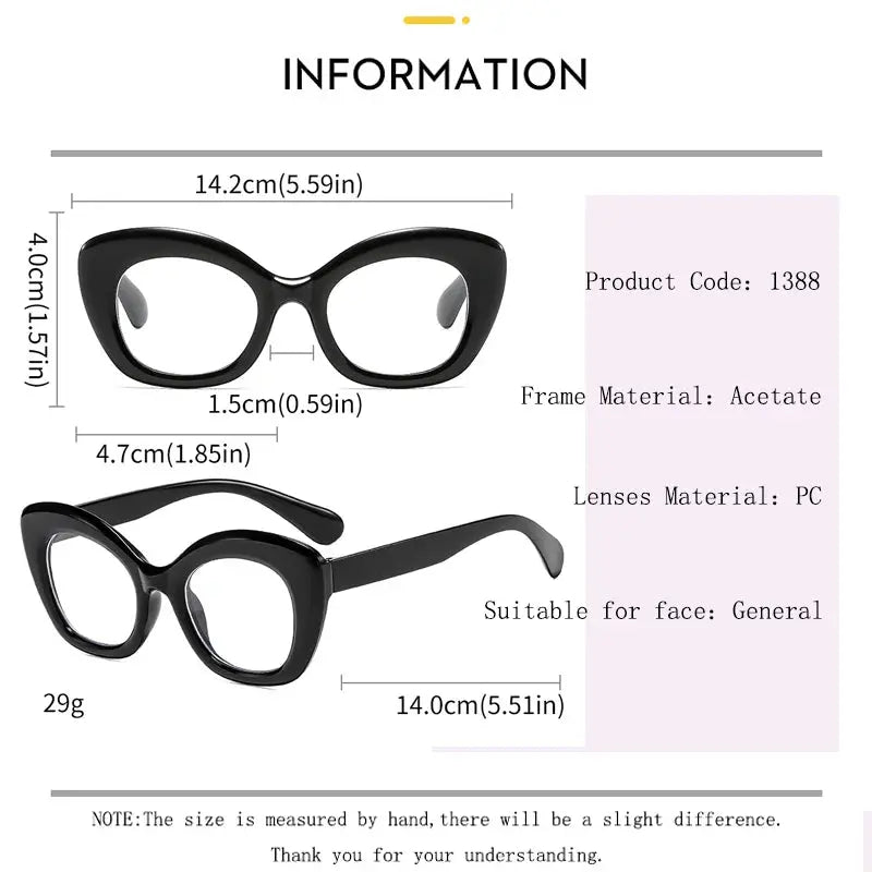 Women's Square Full Rim Acetate Reading Glasses 711388 — view 2 | Rx Spectacle
