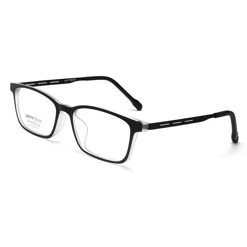 Unisex Square Full Rim Titanium Prescription Glasses 9839XP — view 5 | Rx Spectacle