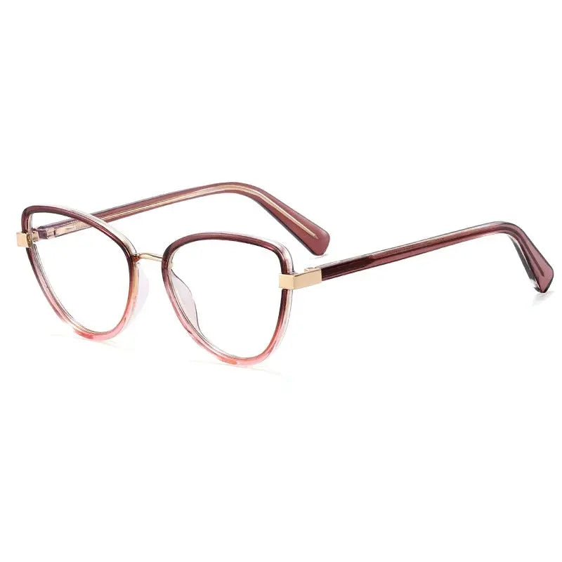 Women's Cat Eye Full Rim TR90 Prescription Glasses 397740 — view 5 | Rx Spectacle