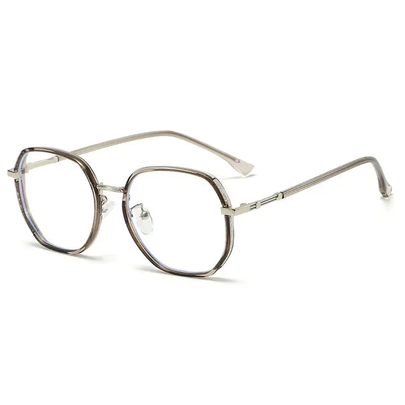 Women's Polygon Full Rim Titanium Prescription Glasses 8880 — view 6 | Rx Spectacle