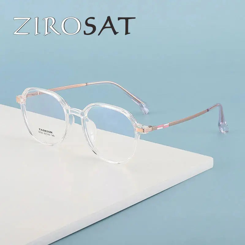 Unisex Polygon Full Rim TR90 Flat Top Prescription Glasses Z32030 — view 2 | Rx Spectacle