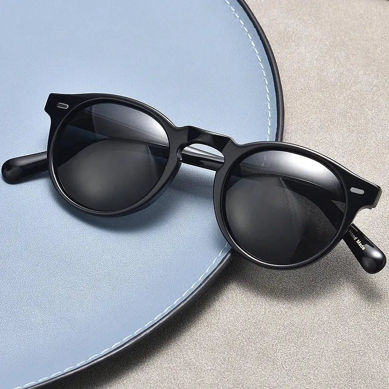 Unisex Round Full Rim Acetate Prescription Glasses Ov5186 — view 2 | Rx Spectacle
