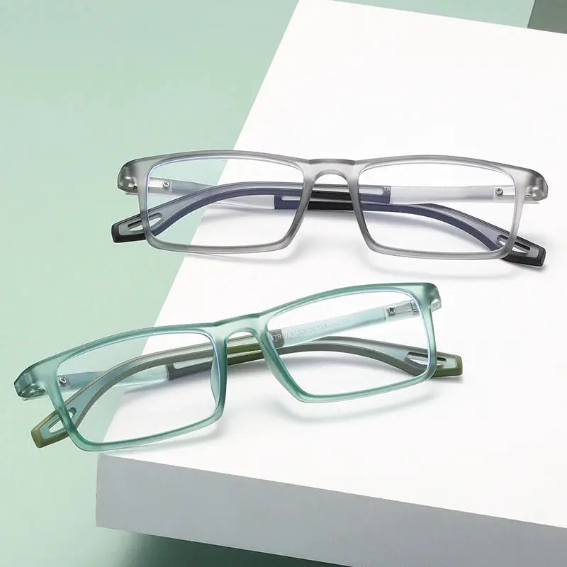 Men's Square Full Rim Plastic Prescription Glasses 81308 — view 6 | Rx Spectacle