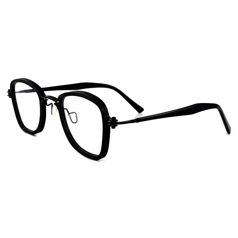Women's Square Full Rim Titanium Prescription Glasses 195868 — view 8 | Rx Spectacle