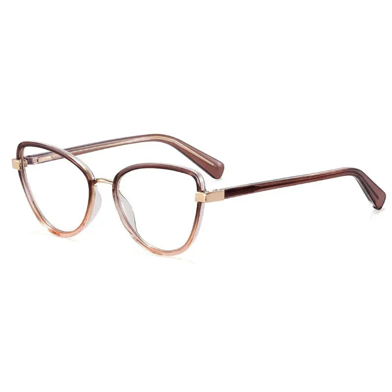 Women's Cat Eye Full Rim TR90 Prescription Glasses 397740 — view 10 | Rx Spectacle