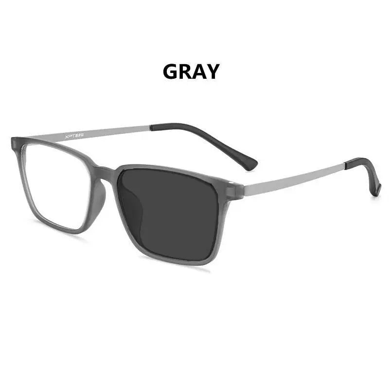 Unisex Square Full Rim Titanium Reading Glasses 9822-1 — view 2 | Rx Spectacle