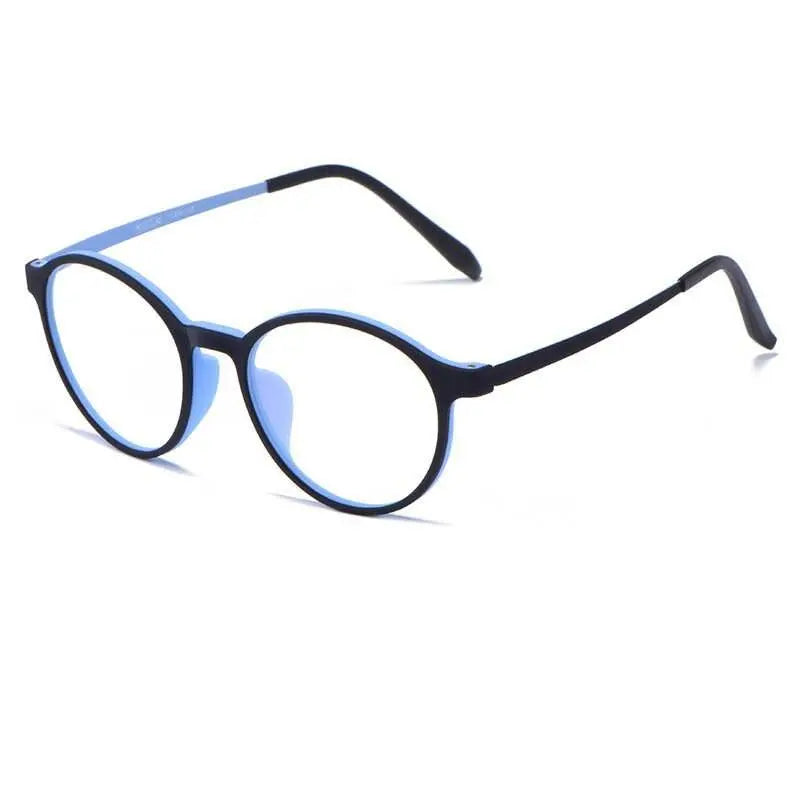 Unisex Round Full Rim Titanium Prescription Glasses 3050 — view 7 | Rx Spectacle