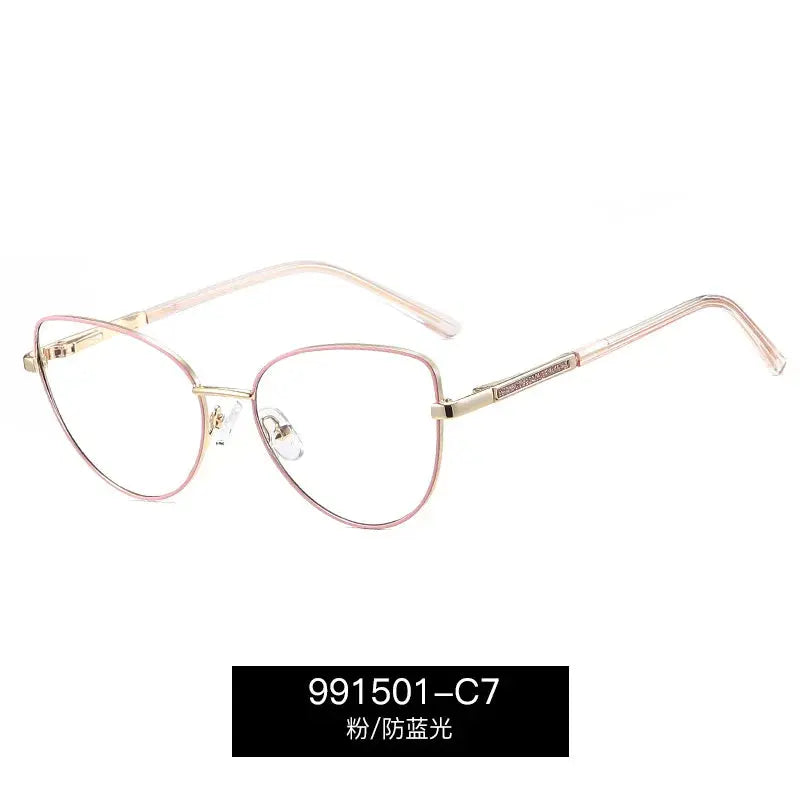 Unisex Cat Eye Full Rim Alloy Prescription Glasses 991501 — view 9 | Rx Spectacle