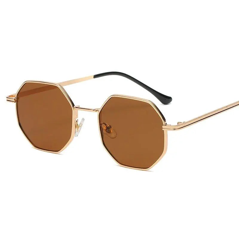 Unisex Polygon Full Rim Alloy Prescription Glasses Db59 — view 3 | Rx Spectacle