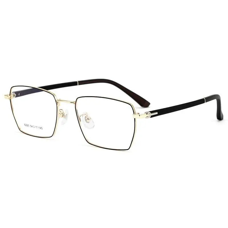 Men's Square Full Rim Alloy Prescription Glasses 8265 — view 2 | Rx Spectacle