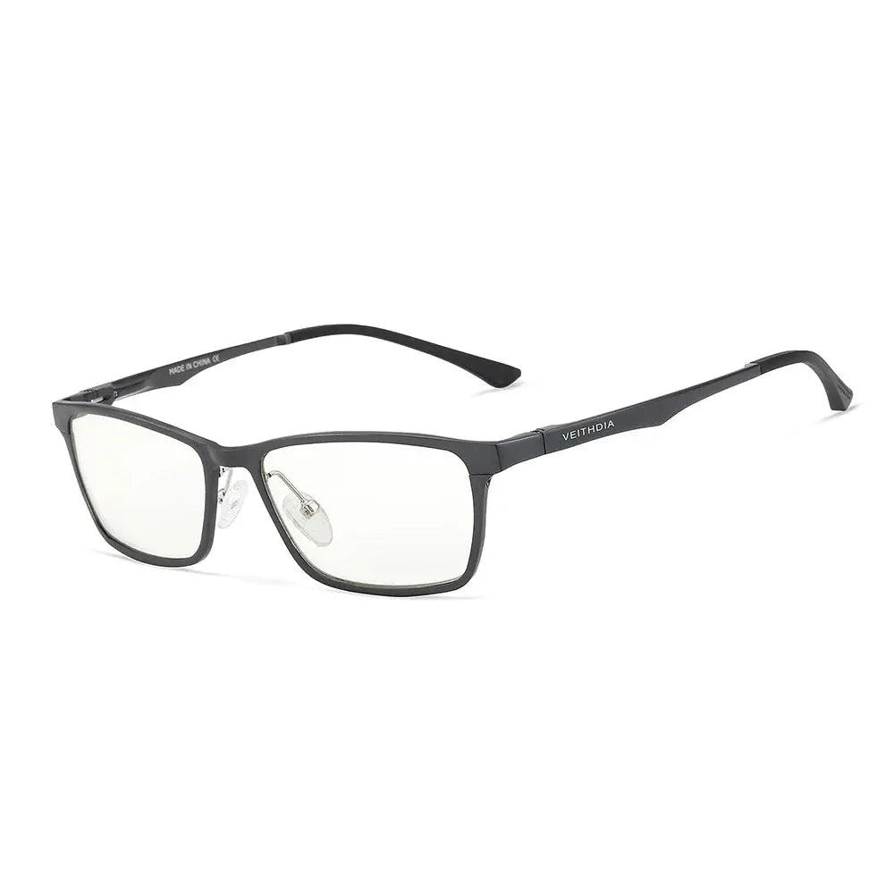 Unisex Rectangular Full Rim Alloy Prescription Glasses 870600 — view 3 | Rx Spectacle
