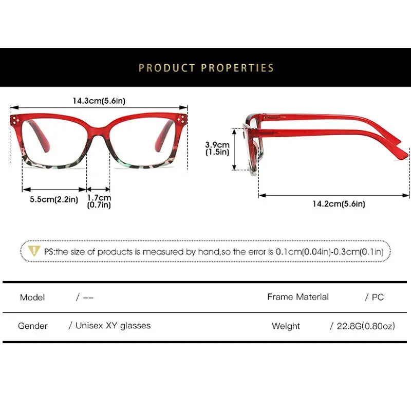 Women's Square Full Rim TR90 Reading Glasses 525002 — view 2 | Rx Spectacle