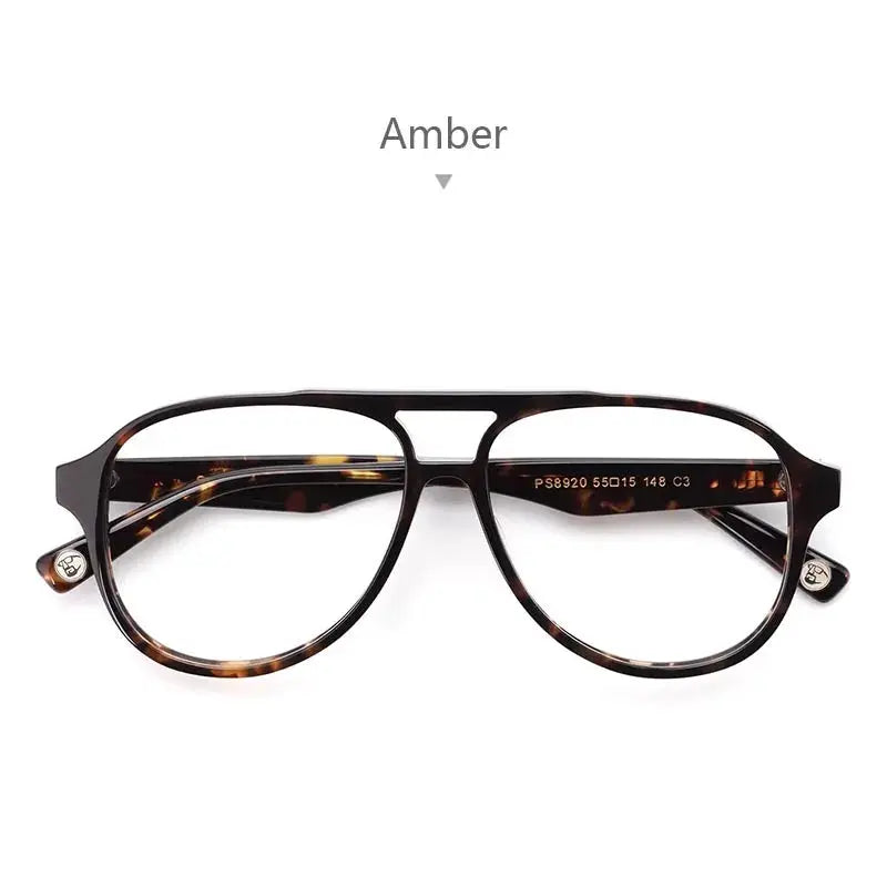 Unisex Oval Full Rim Acetate Double Bridge Prescription Glasses 892000 — view 5 | Rx Spectacle