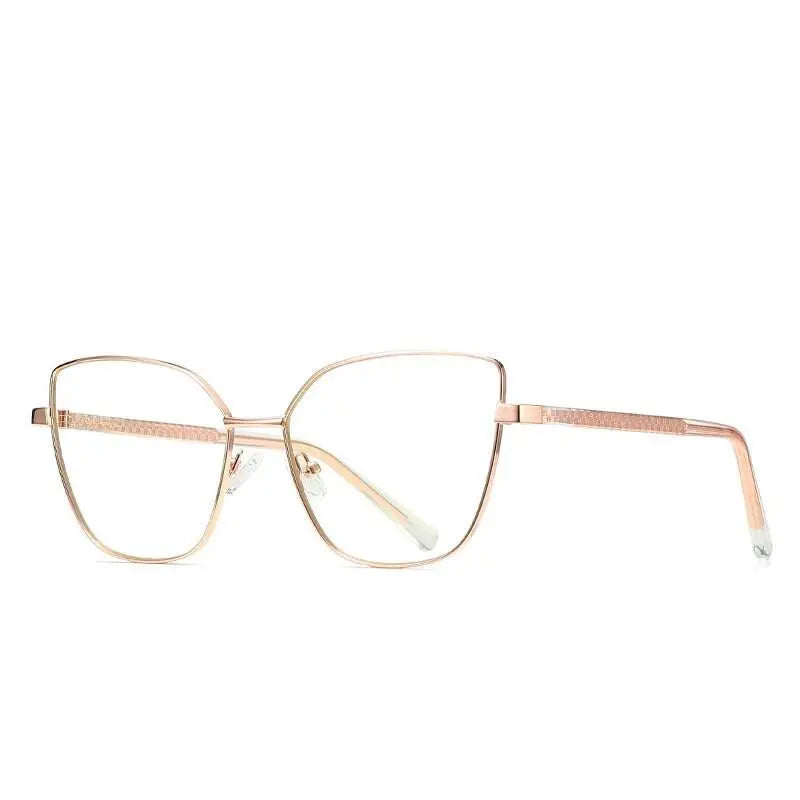 Women's Cat Eye Full Rim Titanium Prescription Glasses 3002 — view 7 | Rx Spectacle