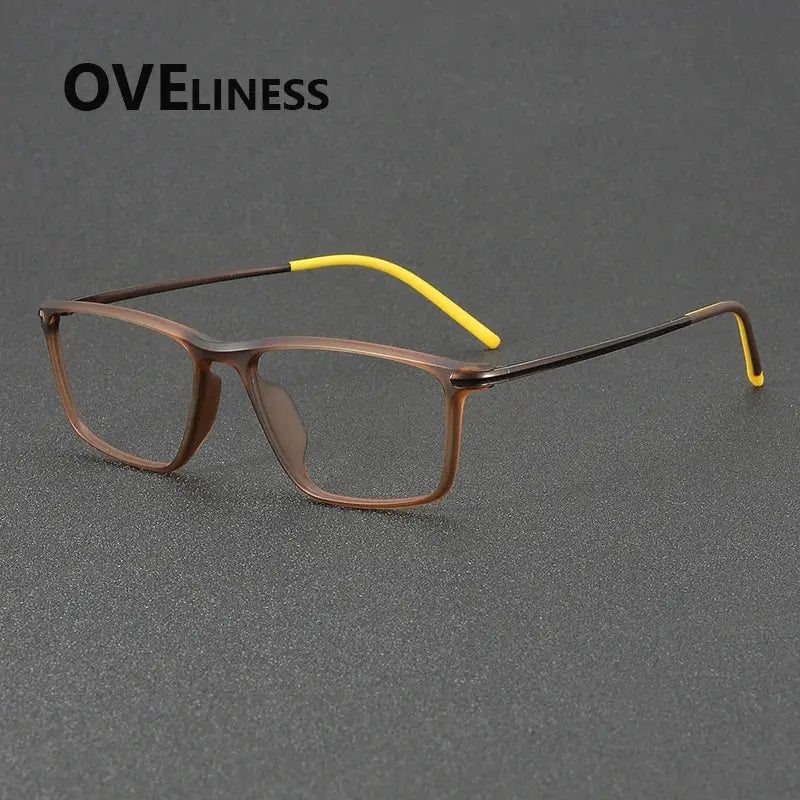 Unisex Square Full Rim Titanium Prescription Glasses 72350 — view 4 | Rx Spectacle