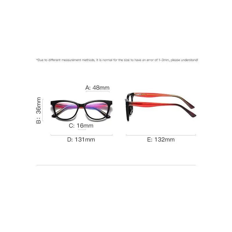 Women's Square Full Rim Titanium Prescription Glasses 20210 — view 11 | Rx Spectacle