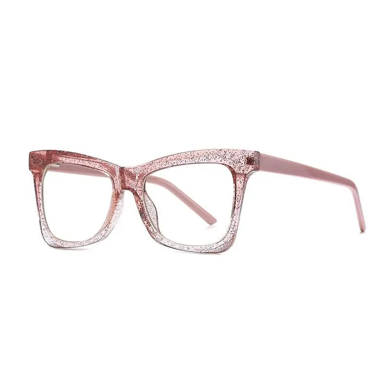 Women's Cat Eye Full Rim Titanium Prescription Glasses 2042 — view 5 | Rx Spectacle