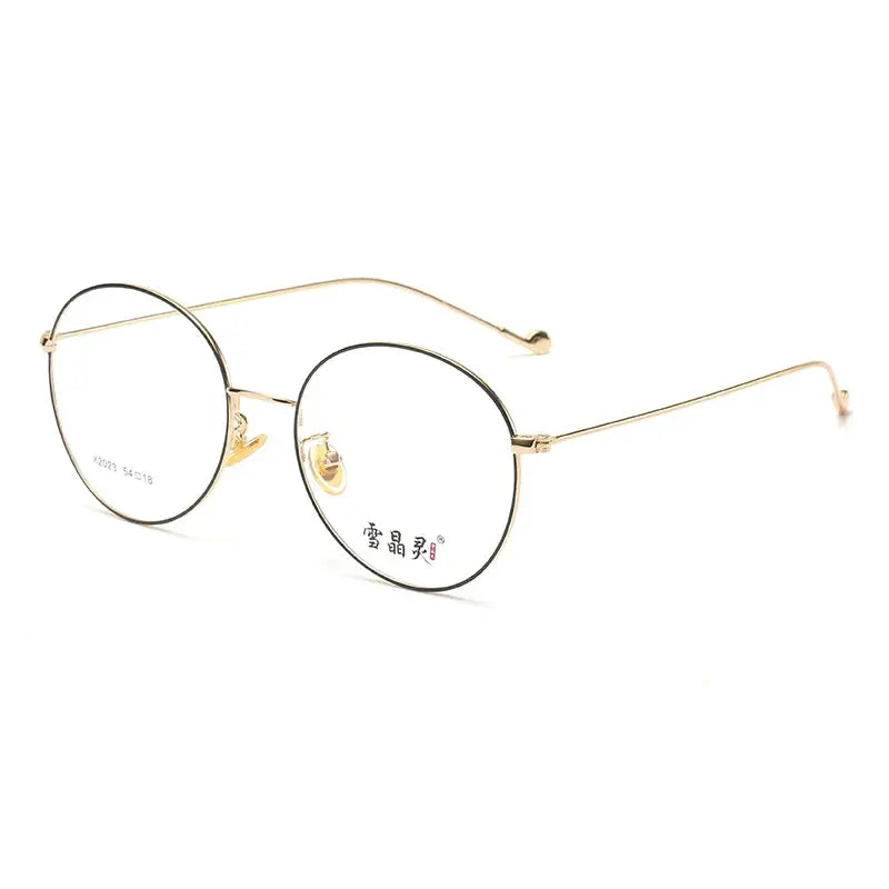 Women's Oval Full Rim Alloy Prescription Glasses 662023 — view 4 | Rx Spectacle