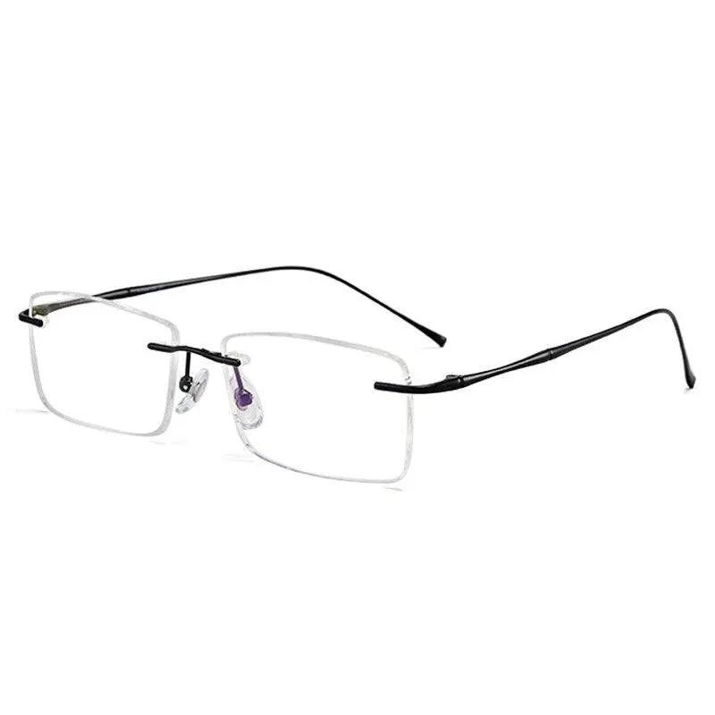 Men's Rimless Titanium Prescription Glasses 632 — view 4 | Rx Spectacle