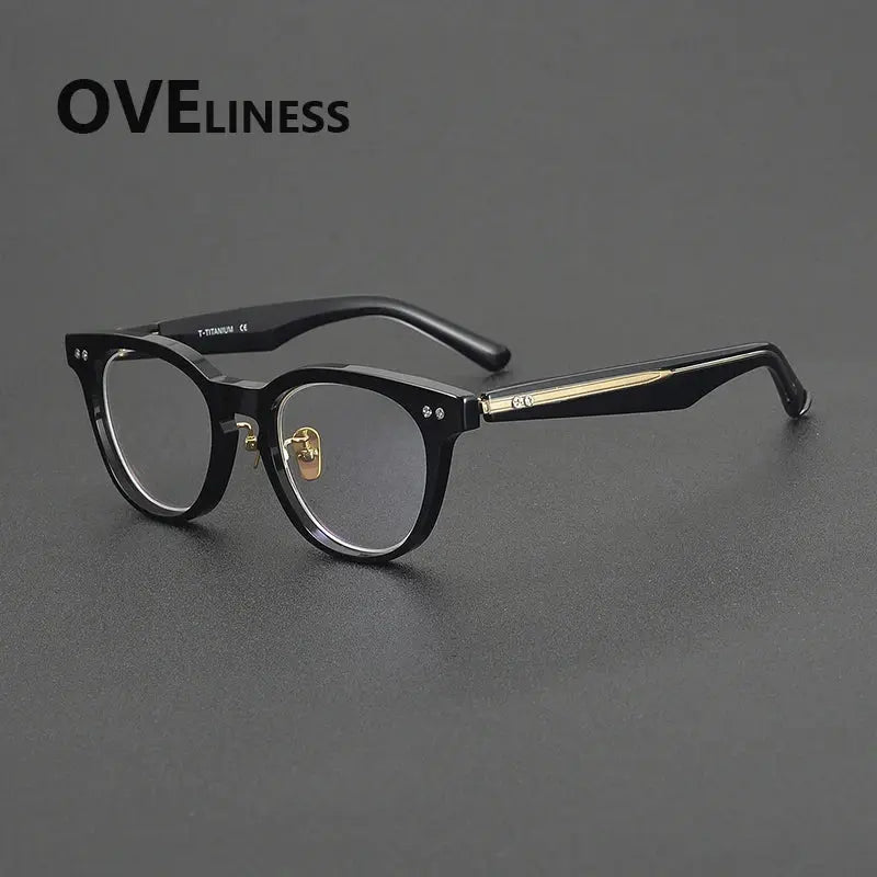 Unisex Round Full Rim Acetate Prescription Glasses 36902 — view 5 | Rx Spectacle