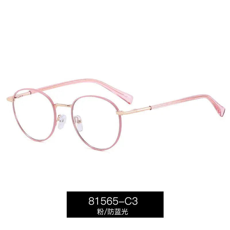 Women's Oval Full Rim Alloy Prescription Glasses 81565 — view 7 | Rx Spectacle