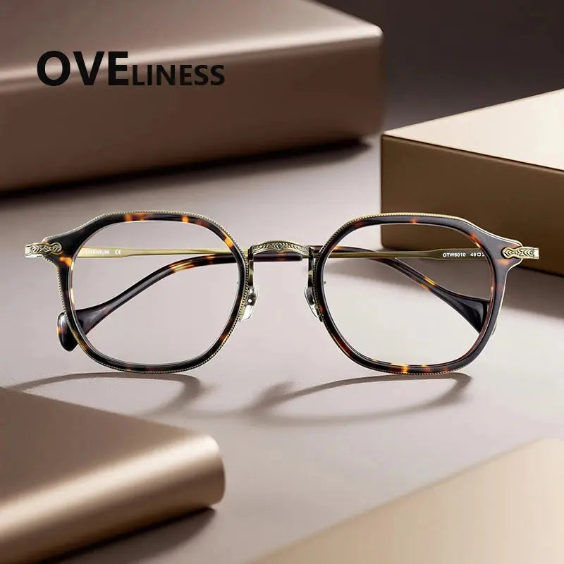 Unisex Oval Full Rim Titanium Prescription Glasses 926010 — view 2 | Rx Spectacle