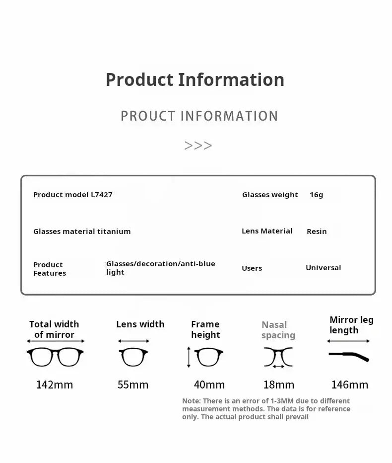 Men's Square Semi-Rimless Titanium Prescription Glasses 367427 — view 2 | Rx Spectacle