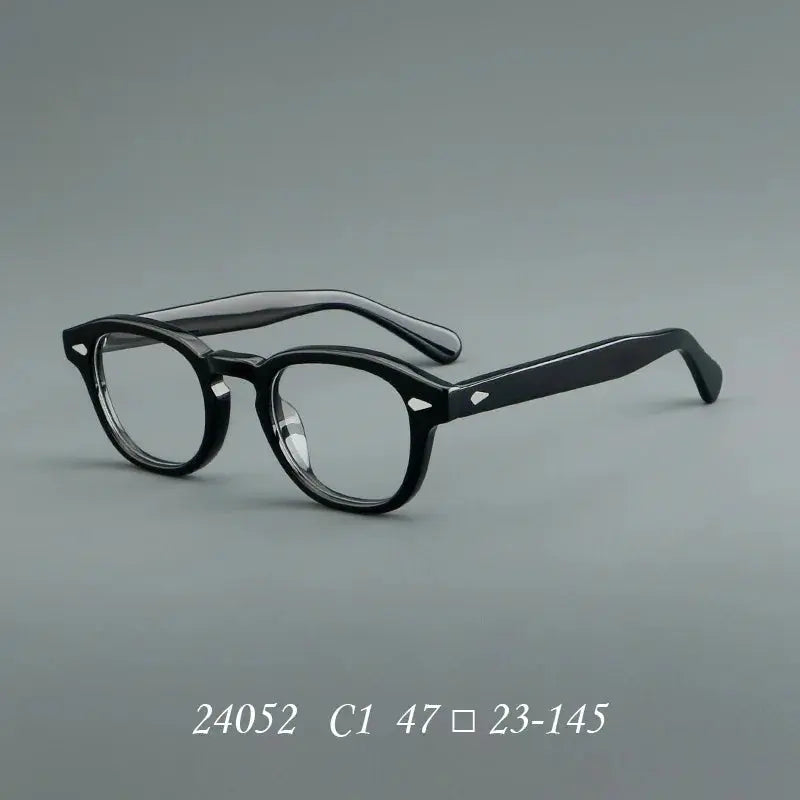 Unisex Oval Full Rim Acetate Prescription Glasses 24052 — view 5 | Rx Spectacle