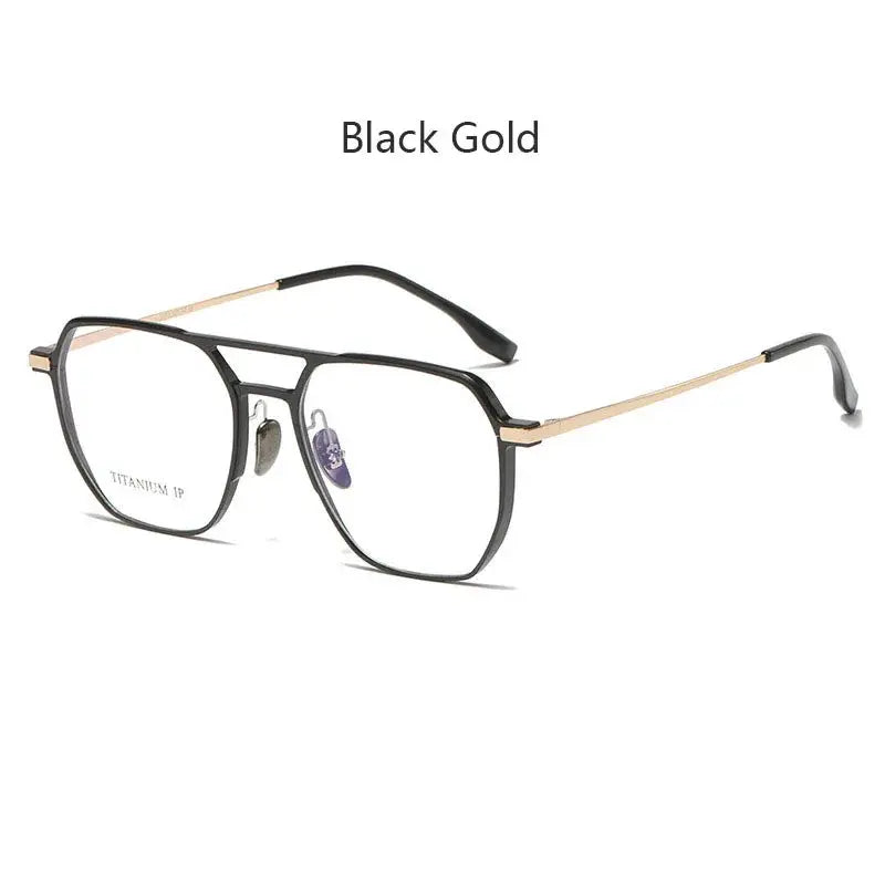 Men's Oval Full Rim Titanium Prescription Glasses 20239 — view 5 | Rx Spectacle