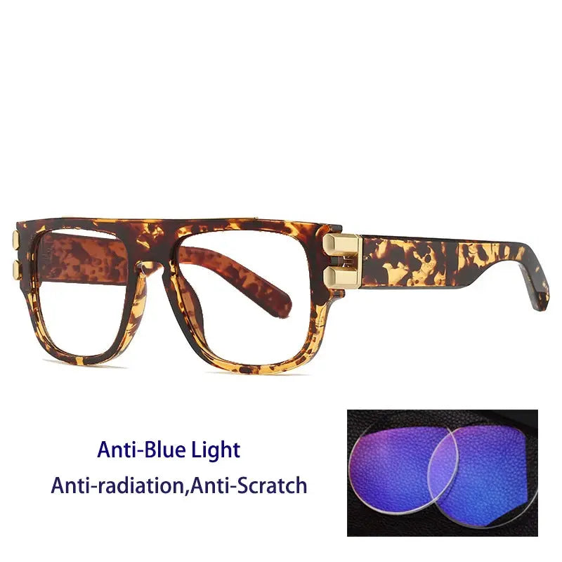 Unisex Browline Full Rim Oversized Prescription Glasses 234200 — view 5 | Rx Spectacle