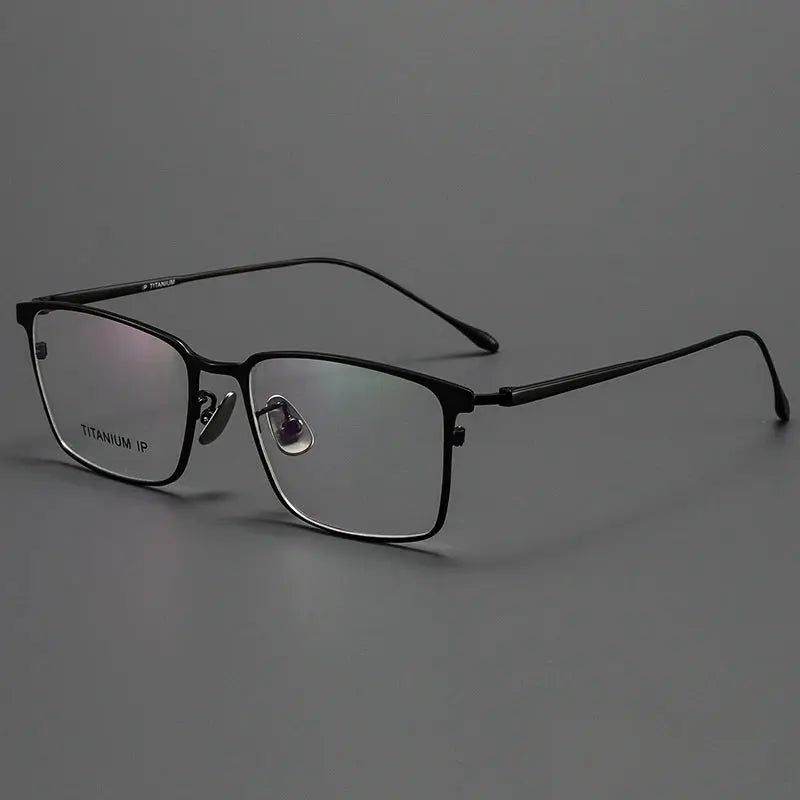 Men's Square Full Rim Titanium Prescription Glasses Y0955 — view 9 | Rx Spectacle