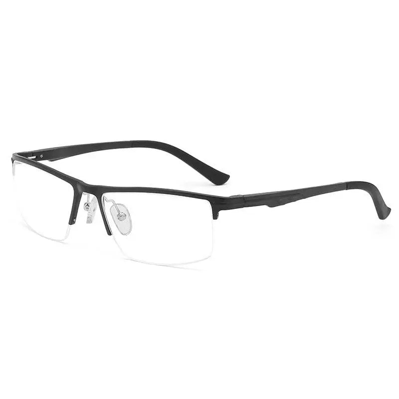 Men's Rectangular Semi-Rimless TR90 Prescription Glasses Kl6122 — view 9 | Rx Spectacle