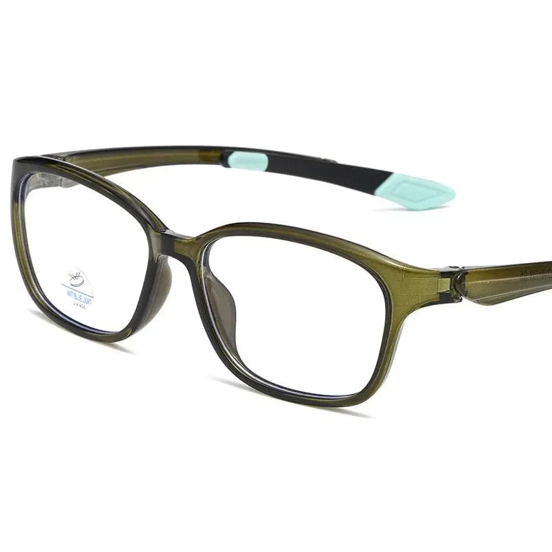 Men's Square Full Rim Sports Glasses 81299 — view 5 | Rx Spectacle