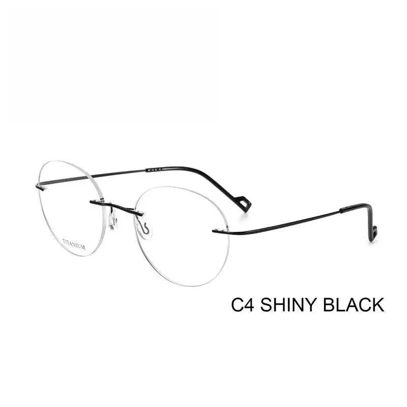 Unisex Round Rimless Titanium Prescription Glasses Rt003a — view 6 | Rx Spectacle
