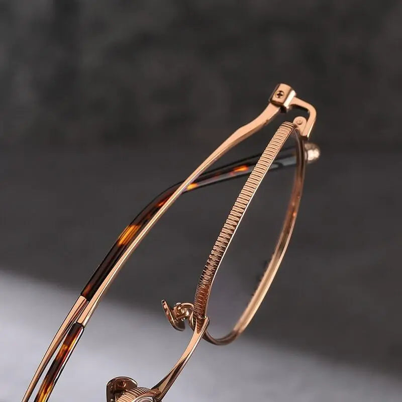 Unisex Polygon Full Rim Titanium Prescription Glasses Fm21001 — view 5 | Rx Spectacle